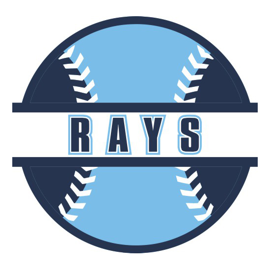 Baseball Tampa Bay Rays Logo iron on paper